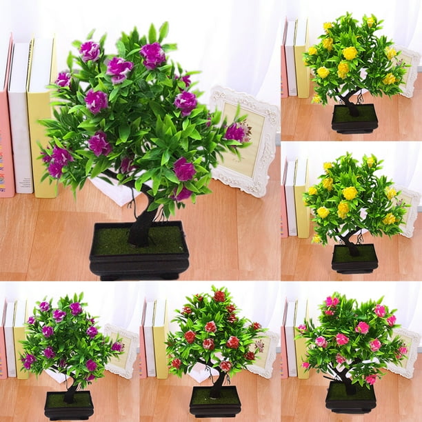 Artificial Flower Bonsai Potted Plant Home Garden Wedding Party Stage Decor Prop Artificial Flower Bonsai Potted Plant Home Garden Wedding Party Stage Decor Prop